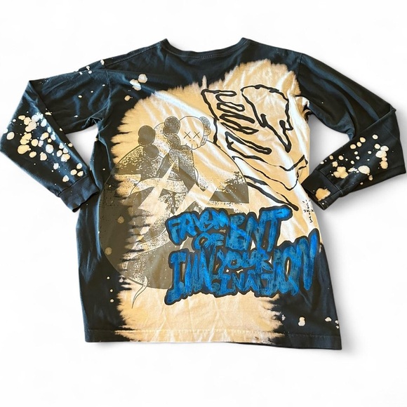 Travis Scott Cactus Jack + Kaws For Fragment Long Sleeve Shirt Medium - Picture 5 of 5